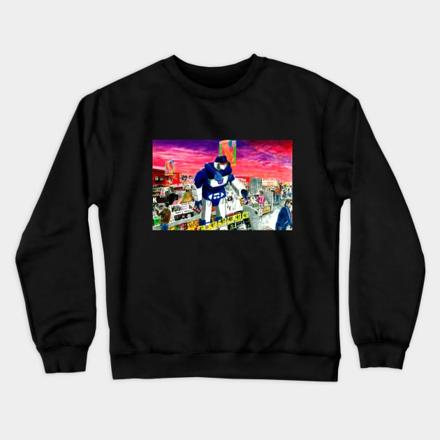 Sound Wave Records Store Crewneck Sweatshirt by Producer